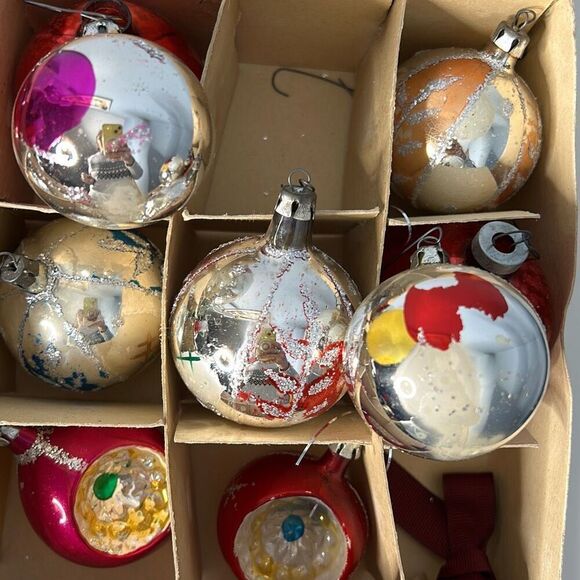 Shiny Bright Mercury Glass Christmas Bulb Ornaments - Picture 6 of 6